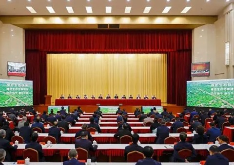 甘肃省生态环境；ご蠡嵴倏 胡昌升出席会议并讲话